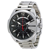 Diesel Chief Chronograph Black Dial Stainless Steel Men's Watch #DZ4308 - Big Daddy Jewelry