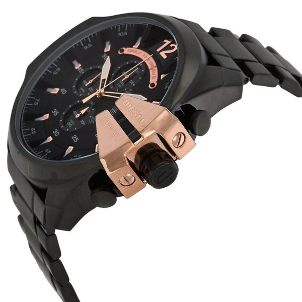 Diesel Chief Chronograph Black Dial Stainless Steel Men's Watch #DZ4309 - Big Daddy Jewelry #2