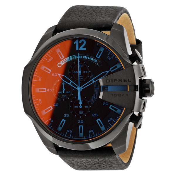 Diesel Mega Chief Chronograph Black Dial Men's Watch #DZ4323 - Big Daddy Jewelry