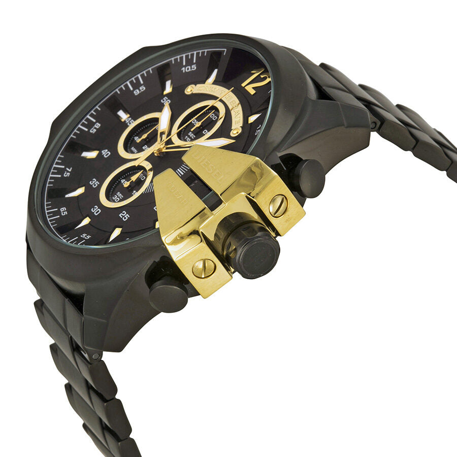 Diesel Mega Chief Chronograph Black Dial Men's Watch #DZ4338 - The Watches Men & CO #2