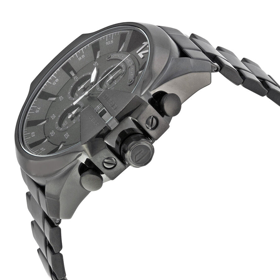 Diesel Mega Chief  Chronograph Black Dial Men's Watch #DZ4355 - The Watches Men & CO #2