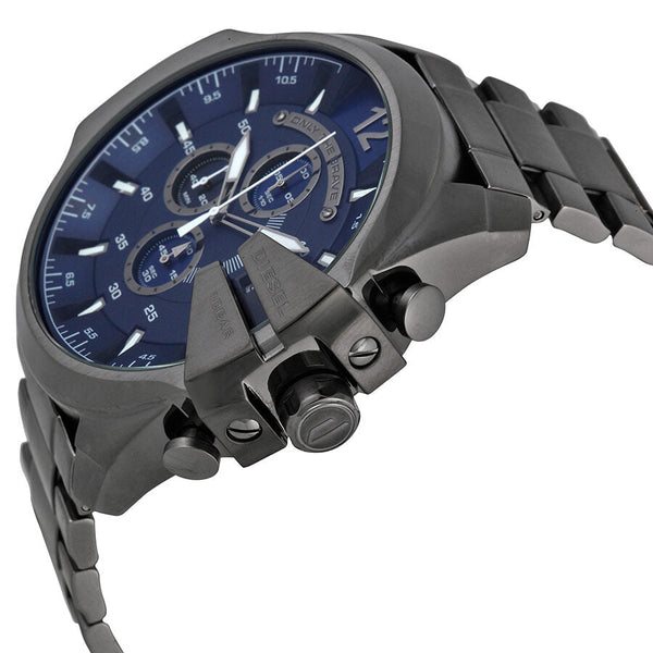 Diesel  Mega Chief Chronograph Blue Dial Men's Watch #DZ4329 - Big Daddy Jewelry #2