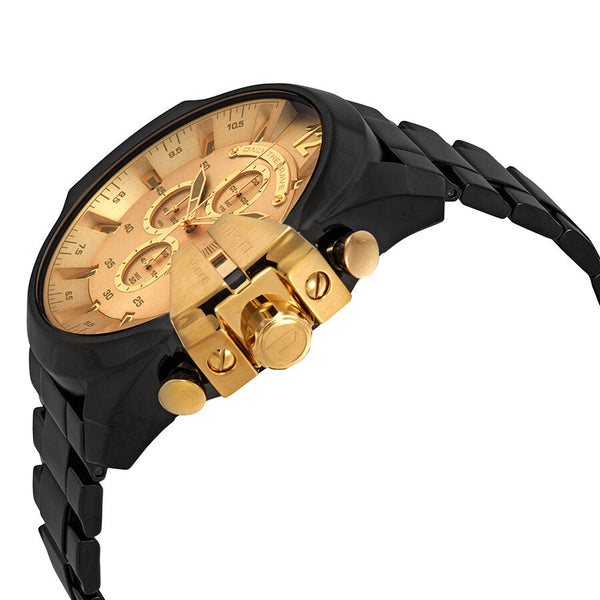 Diesel Mega Chief Chronograph Gold Dial Men's Watch #DZ4485 - Big Daddy Jewelry #2