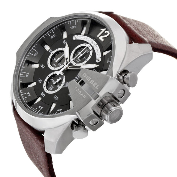 Diesel Mega Chief Chronograph Grey Dial Men's Watch #DZ4290 - Big Daddy Jewelry #2