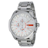 Diesel Mega Chief Chronograph White Dial Men's Watch #DZ4328 - Big Daddy Jewelry