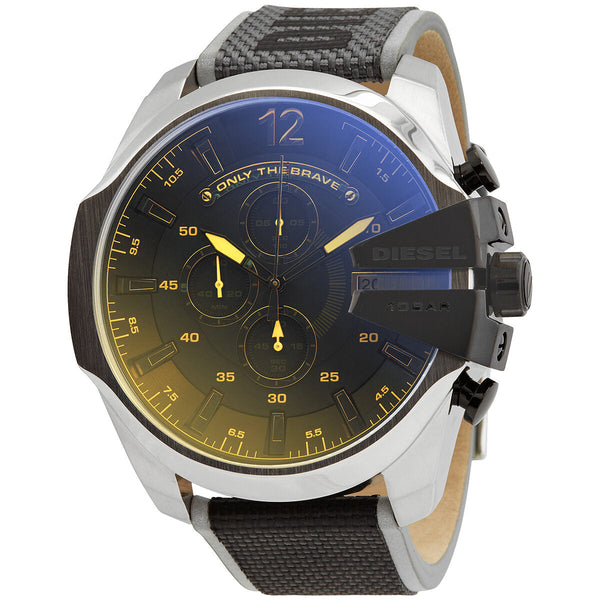 Diesel Mega Chief Quartz Black Iridescent  Dial Men's Watch #DZ4523 - Big Daddy Jewelry