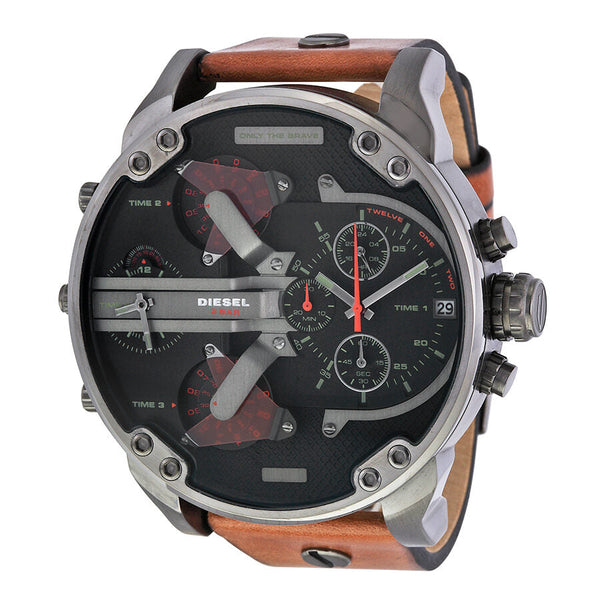 Diesel Mr. Daddy 2.0 Black Dial Quartz Men's Watch #DZ7332 - Big Daddy Jewelry