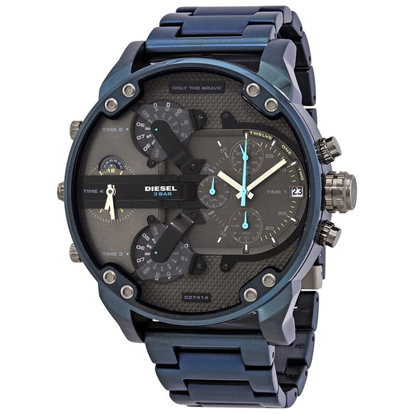 Diesel Mr. Daddy 2.0 Chronograph Quartz Grey Dial Men's Watch #DZ7414 - Big Daddy Jewelry