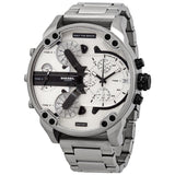Diesel Mr. Daddy 2.0 Chronograph Quartz Silver Dial Men's Watch #DZ7421 - Big Daddy Jewelry
