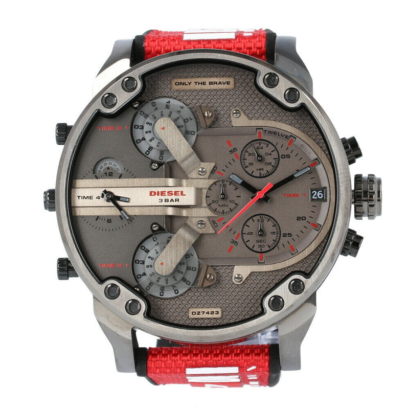 Diesel Mr. Daddy 2.0 Chrono Red Men's Watch #DZ7423 - Big Daddy Jewelry