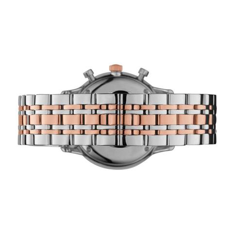 Emporio Armani Steel Two Tone Silver Rose Gold Chronograph Men's Watch#AR0399 - Big Daddy Jewelry #2