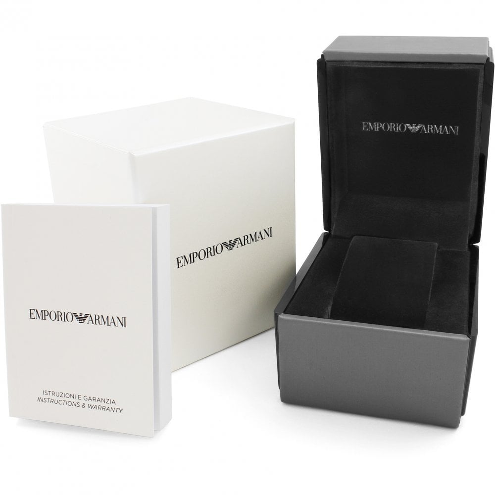 Emporio Armani AR11500 watch box packaging and documentation