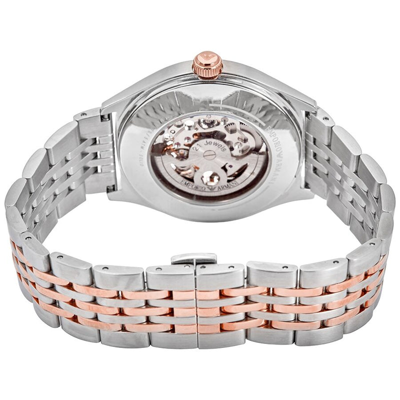 Emporio Armani Automatic Skeleton Dial Two-tone Men's Watch AR60002 - Big Daddy Jewelry #3