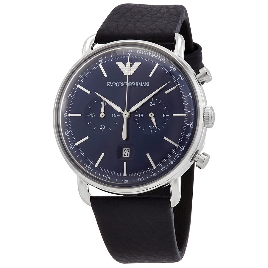 Emporio Armani Aviator Chronograph Quartz Blue Dial Men's Watch AR11105
