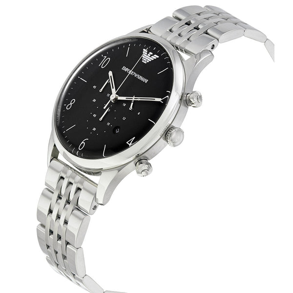Emporio Armani Beta Chronograph Black Dial Men's Watch #AR1863 - Big Daddy Jewelry #2