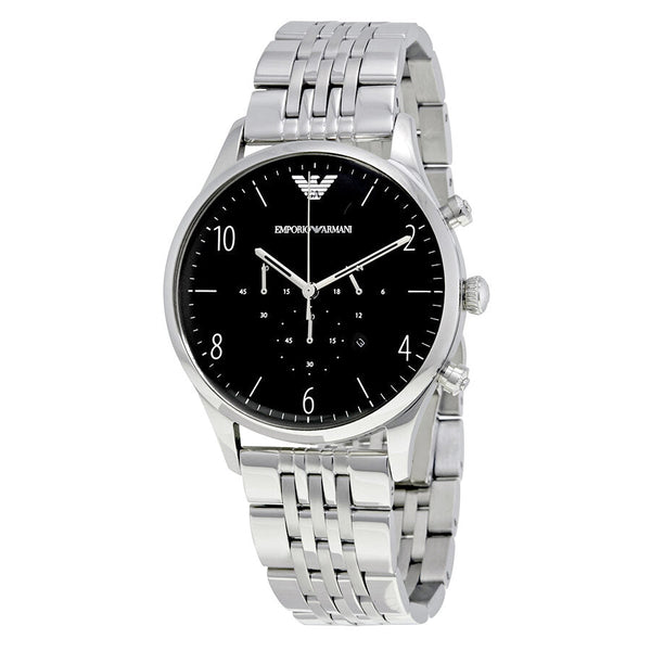 Emporio Armani Beta Chronograph Black Dial Men's Watch #AR1863 - Big Daddy Jewelry