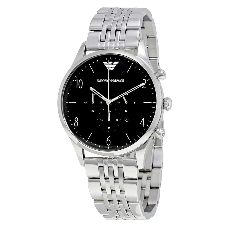 Emporio Armani Beta Chronograph Black Dial Men's Watch #AR1863 - Big Daddy Jewelry