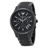 Emporio Armani Ceramica Chronograph Black Dial Men's Watch AR1452 - Big Daddy Jewelry