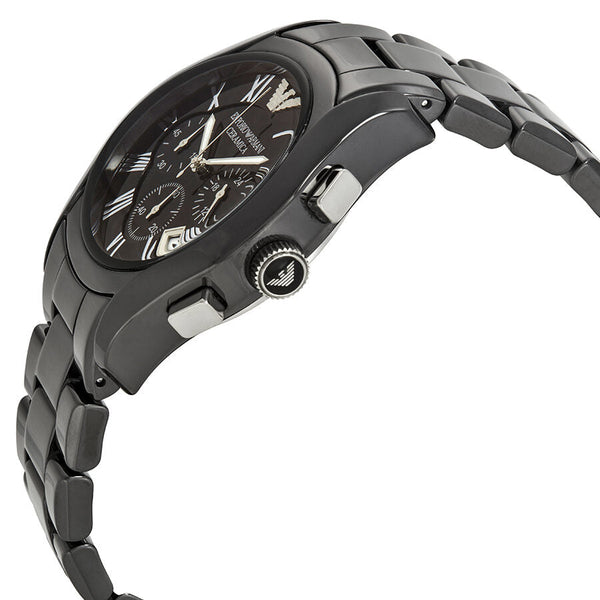 Emporio Armani Chronograph Black Dial Black Ceramic Men's Watch AR1400 - Big Daddy Jewelry #2