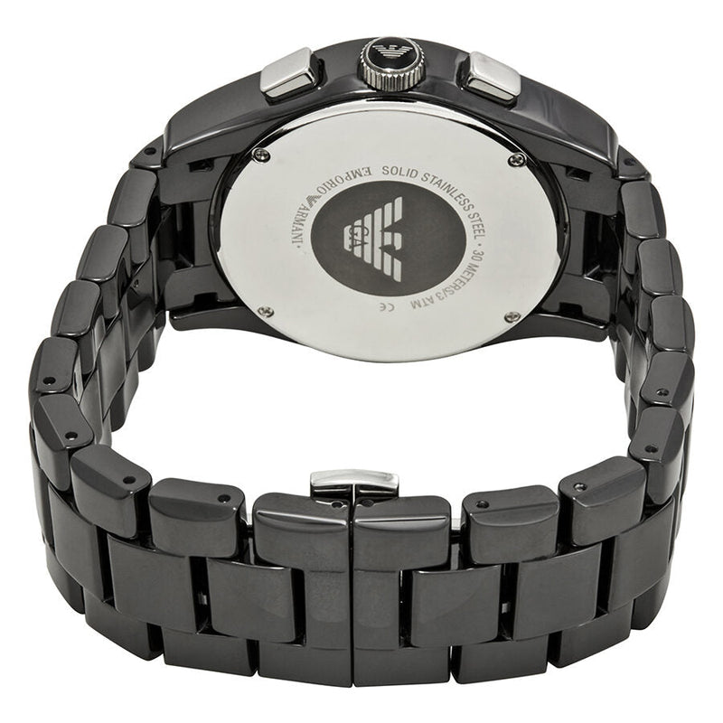 Emporio Armani Chronograph Black Dial Black Ceramic Men's Watch AR1400 - Big Daddy Jewelry #3