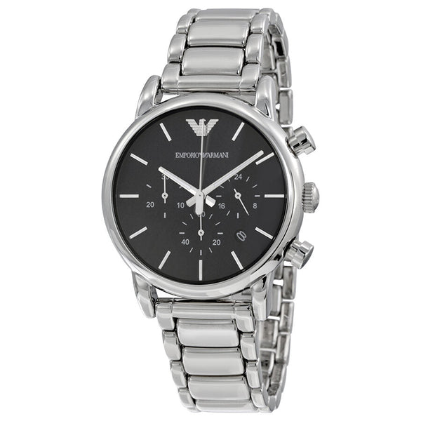 Emporio Armani  Chronograph Black Dial Men's Watch #AR1853 - Big Daddy Jewelry