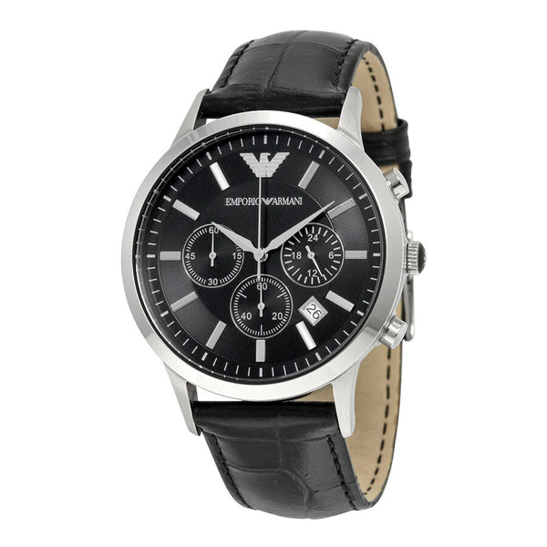 Emporio Armani Chronograph Black Dial Men's Watch #AR2447 - Big Daddy Jewelry