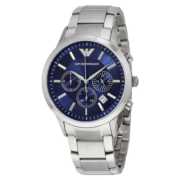 Emporio Armani Chronograph Navy Blue Dial Men's Watch #AR2448 - Big Daddy Jewelry