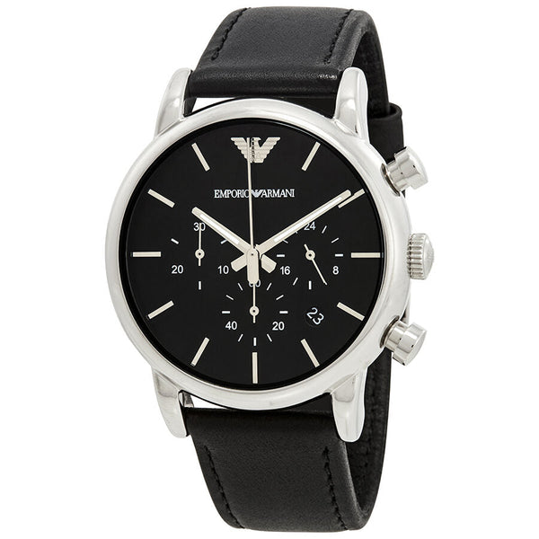 Emporio Armani Classic Chronograph Black Dial Men's Watch #AR1733 - Big Daddy Jewelry