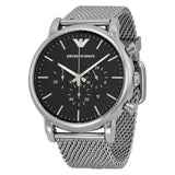Emporio Armani Classic Chronograph Black Dial Men's Watch #AR1808 - Big Daddy Jewelry