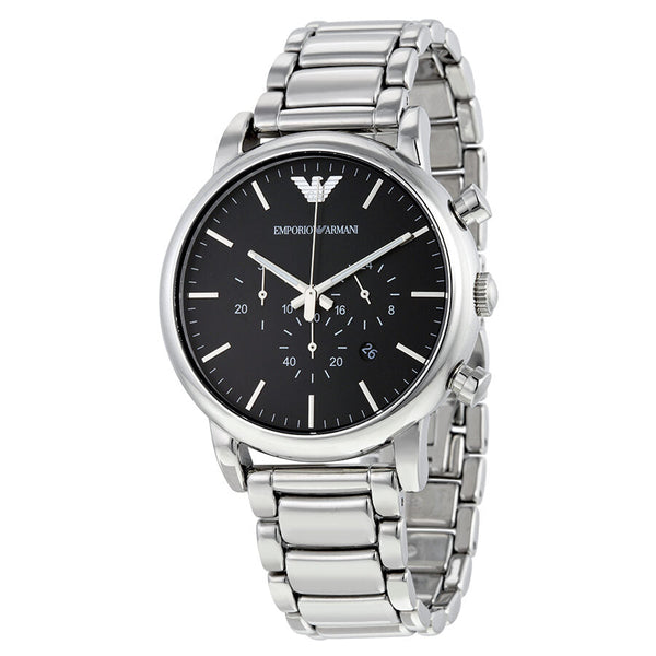 Emporio Armani Classic Chronograph Black Dial Men's Watch #AR1894 - Big Daddy Jewelry