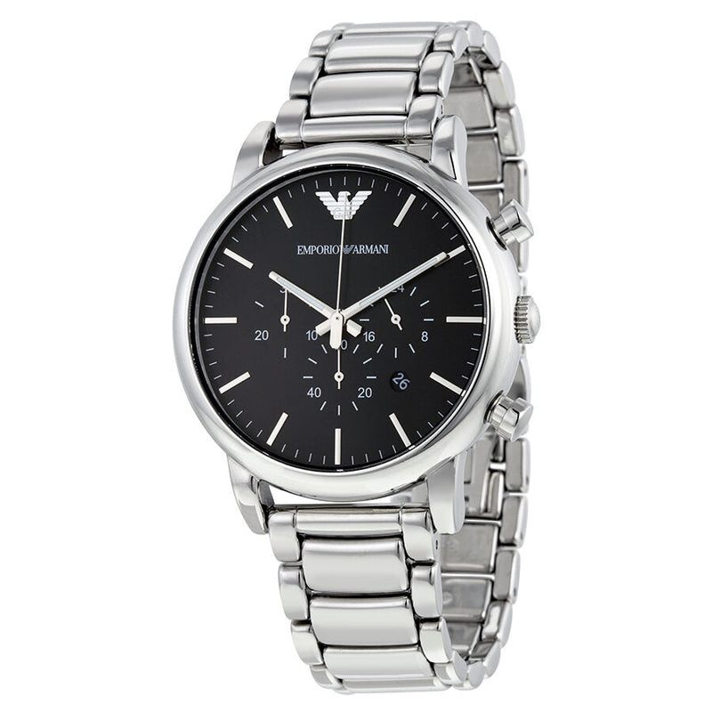 Emporio Armani Classic Chronograph Black Dial Men's Watch #AR1894 - Big Daddy Jewelry