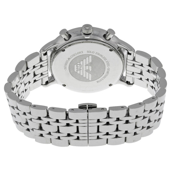 Emporio Armani Classic Chronograph Black Dial Stainless Steel Men's Watch #AR0389 - Big Daddy Jewelry #2