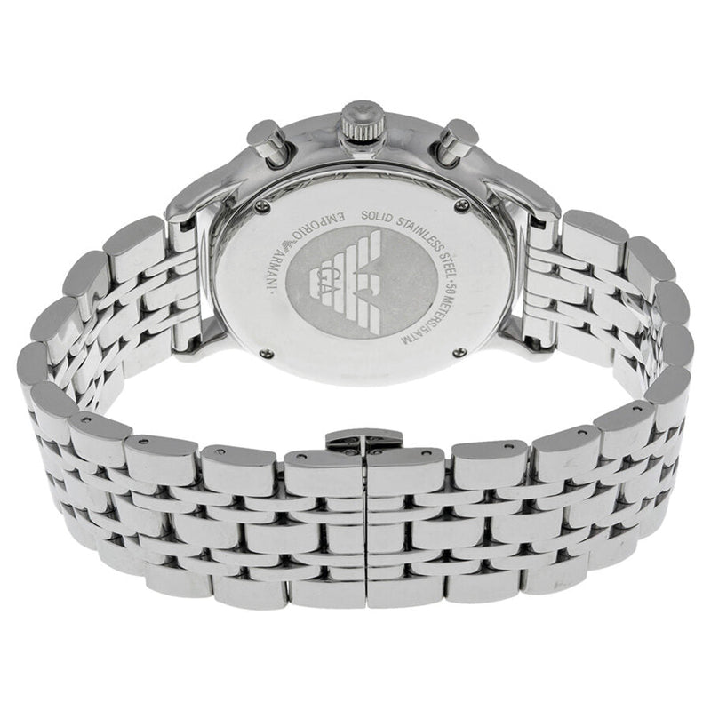 Emporio Armani Classic Chronograph Black Dial Stainless Steel Men's Watch #AR0389 - Big Daddy Jewelry #2