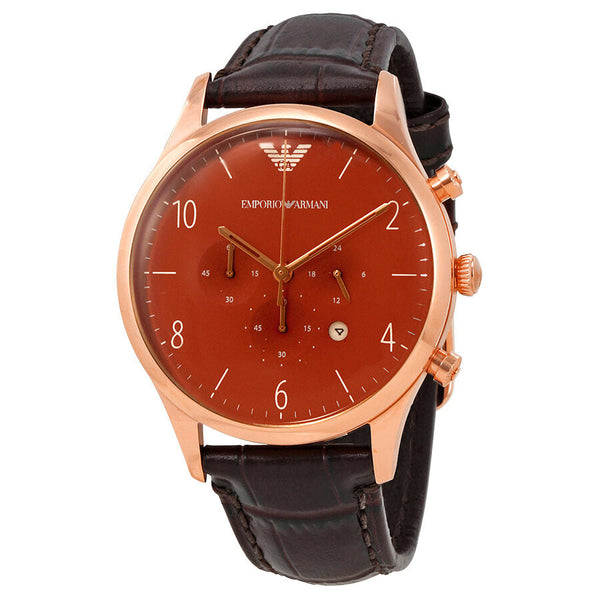 Emporio Armani Classic Chronograph Burgundy Dial Men's Watch AR1890 - Big Daddy Jewelry