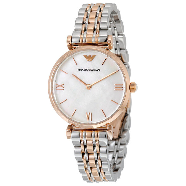 Emporio Armani Classic Mother Of Pearl Dial Ladies Watch #AR1683 - Big Daddy Jewelry