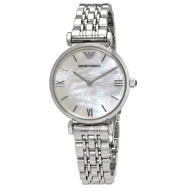 Emporio Armani Classic Mother of Pearl Dial Ladies Watch #AR1682 - Big Daddy Jewelry