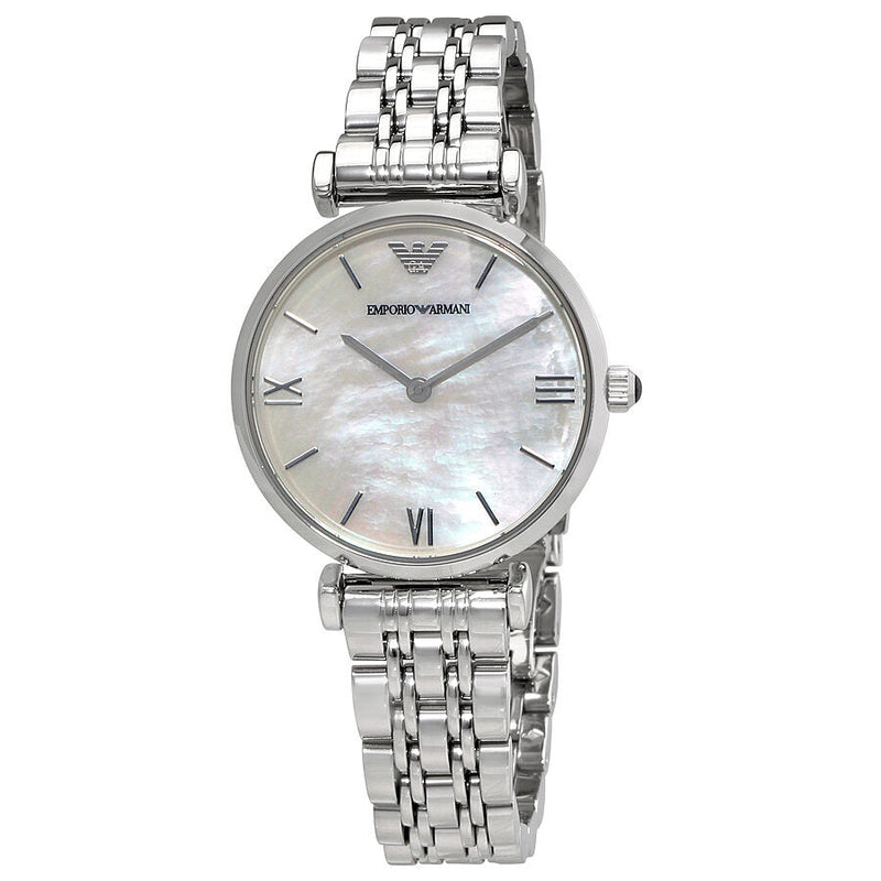 Emporio Armani Classic Mother of Pearl Dial Ladies Watch #AR1682 - Big Daddy Jewelry
