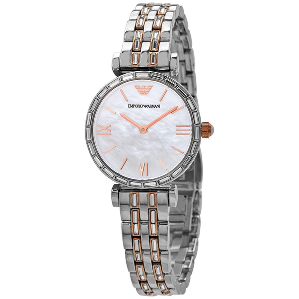Emporio Armani Quartz Mother of Pearl Dial Ladies Watch #AR11290 - Big Daddy Jewelry