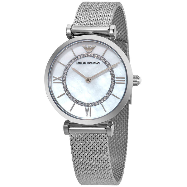 Emporio Armani Quartz Mother of Pearl Dial Ladies Watch #AR11319 - Big Daddy Jewelry