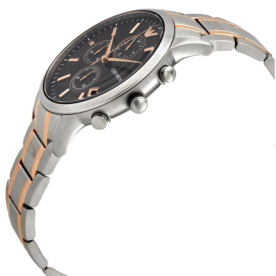 Emporio Armani Renato Chronograph Quartz Black Dial Men's Watch AR11165