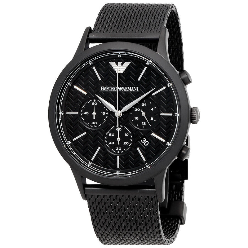 Emporio Armani Renato Chronograph Black Dial Men's Watch AR2498 - Big Daddy Jewelry