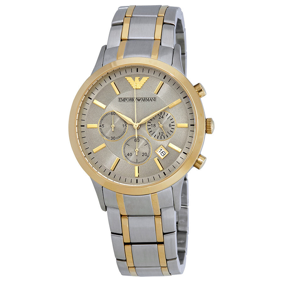 Emporio Armani Renato Chronograph Silver Dial Men's Watch AR11076