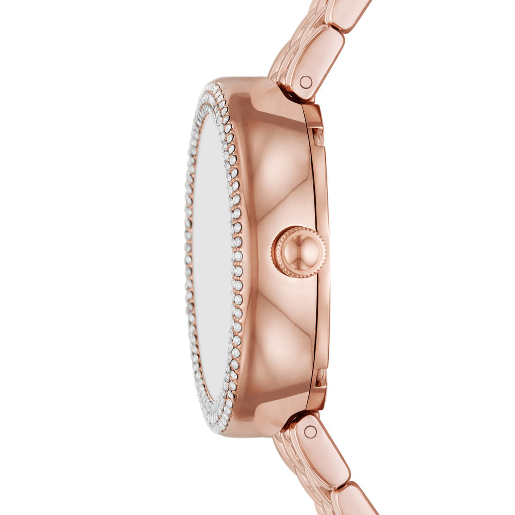 Emporio Armani Rosa Quartz Crystal White Mother of Pearl Dial Ladies Watch AR11462 - Watch