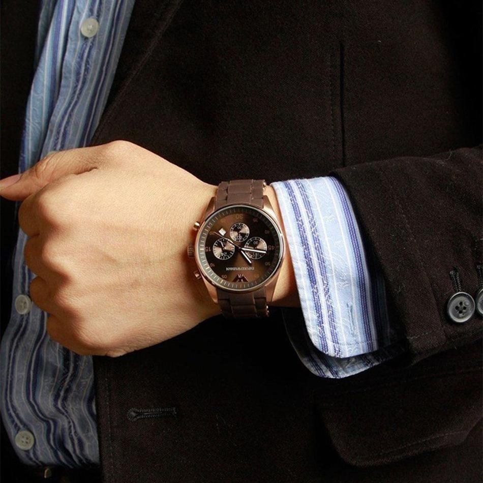 Emporio Armani Sport Chronograph Brown Dial Men’s Watch AR5890 - Watch
