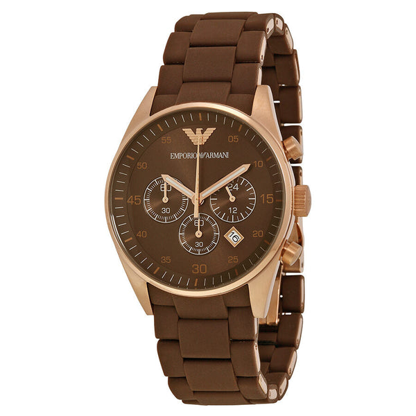 Emporio Armani Sport Chronograph Brown Dial Men's Watch AR5890 - Big Daddy Jewelry