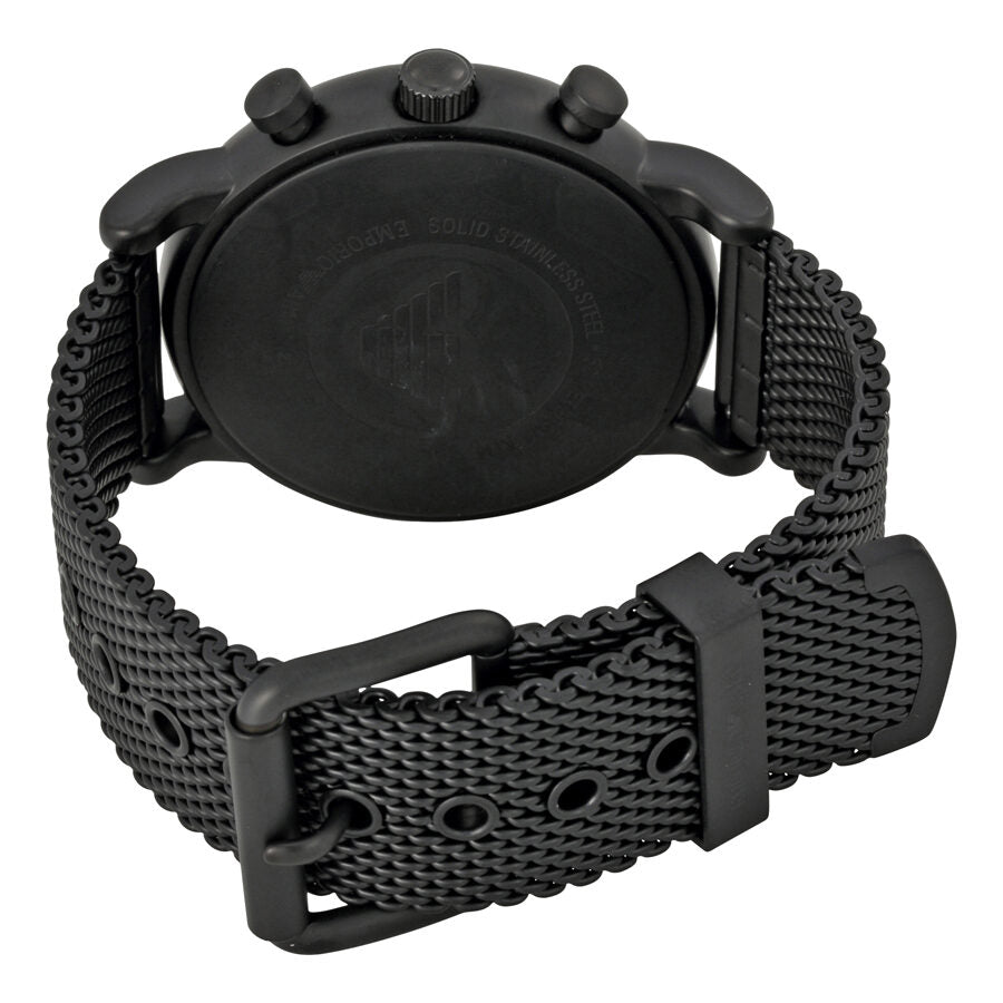 Emporio Armani Luigi Sport Chronograph Black Mesh Men's Watch - AR1968