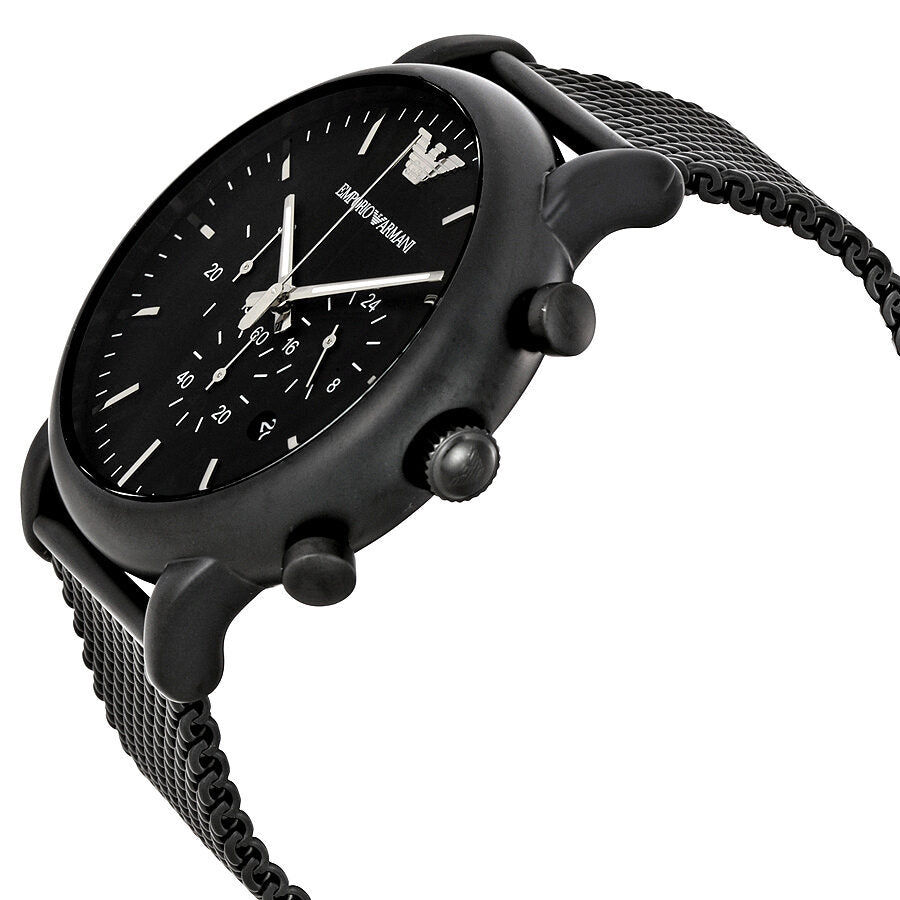 Emporio Armani Luigi Sport Chronograph Black Mesh Men's Watch - AR1968
