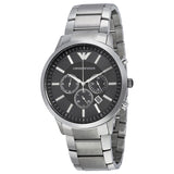 Emporio Armani Sportivo Chronograph Black Dial Steel Men's Watch AR2460 - Big Daddy Jewelry