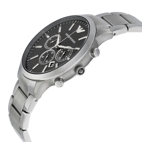 Emporio Armani Sportivo Chronograph Black Dial Steel Men's Watch AR2460 - Big Daddy Jewelry #2