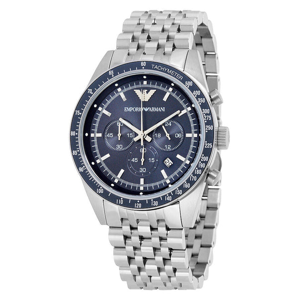 Emporio Armani Sportivo Chronograph Blue Dial Men's Watch AR6072 - Big Daddy Jewelry